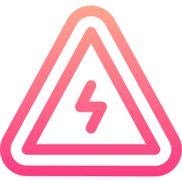 Warning sign icon