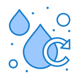 wasser recyceln icon