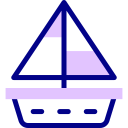 Toy boat icon