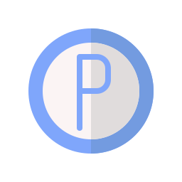 Parking sign icon