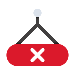 Closed sign icon