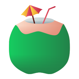 Coconut drink icon