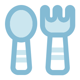 Baby cutlery icon