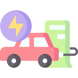 Electric car icon