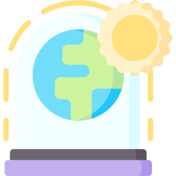 Greenhouse effect icon