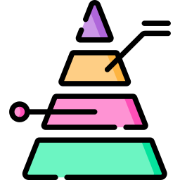 diagramme pyramidal Icône