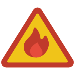 Warning sign icon