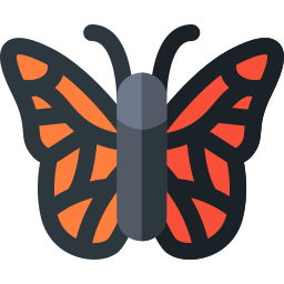 Monarch butterfly icon