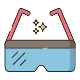 Safety glasses icon