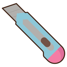 Paper knife icon