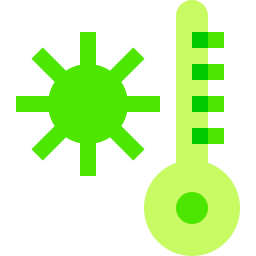 High temperature icon