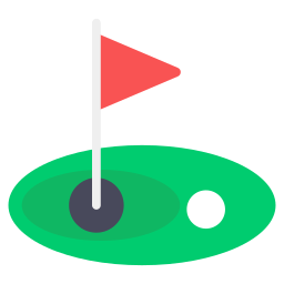 Golf field icon