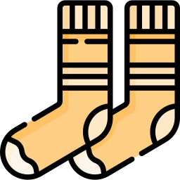 Winter socks icon