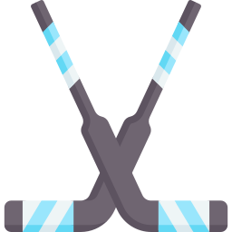 Hockey stick icon