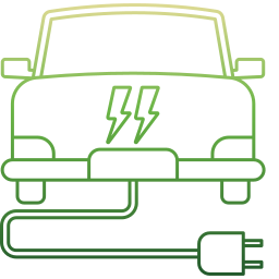 Electric car icon