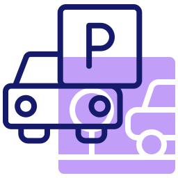 Parking sign icon