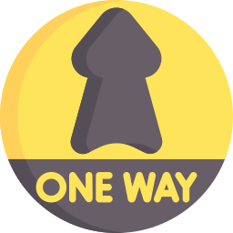 One way icon