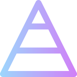 diagramme pyramidal Icône