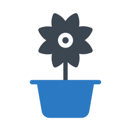 Flower pot icon