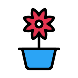 Flower pot icon