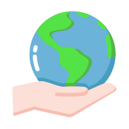 Earth globe icon