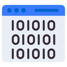 código binário Ícone