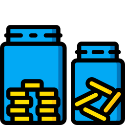 Money jar icon