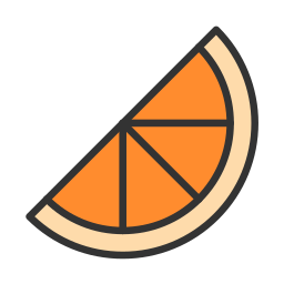 Orange slice icon