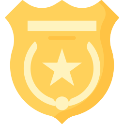 distintivo della polizia icona