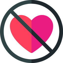 No love icon