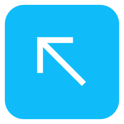 Up left arrow icon