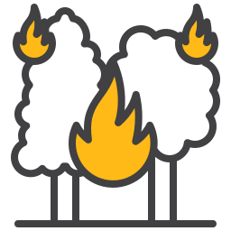 Forest fire icon