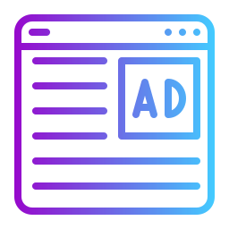 Online advertising icon