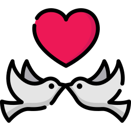 Love birds icon