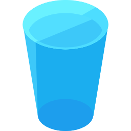 Glass of water icon