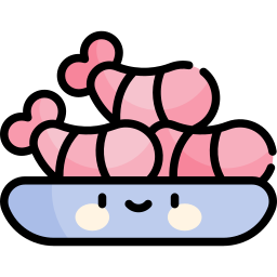 Garlic shrimp icon