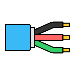 Силовой кабель иконка