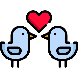 Love birds icon