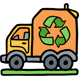 Garbage truck icon