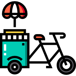 Food cart icon