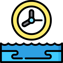 Tide clock icon