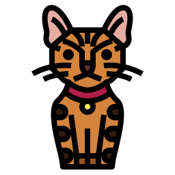 Toyger cat icon