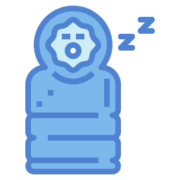 Sleeping bag icon