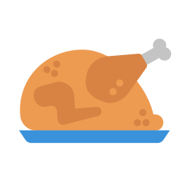 Chicken leg icon