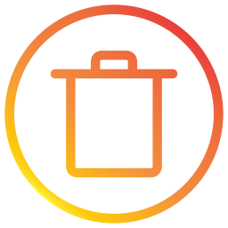 Trash bin icon