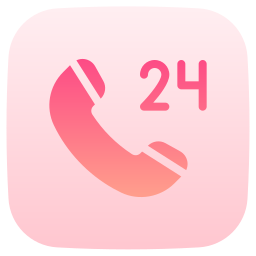 24 hours support icon