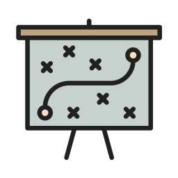 stratégie Icône