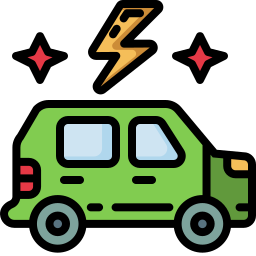 Electric car icon