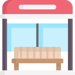 Bus stop icon