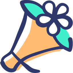 Flower bouquet icon